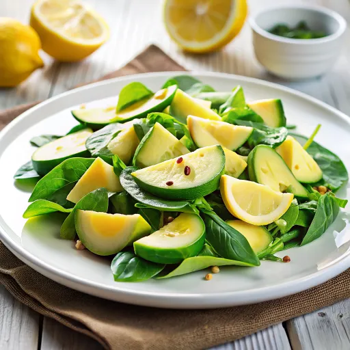 كوكتيل الأفوكادو والخضروات الطازجة